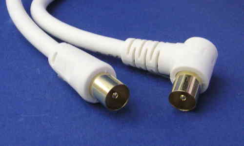 PAL M to PAL M Right Angle TV Cable 1.5m